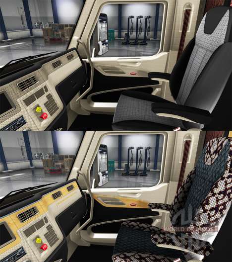 Neu gestaltet den Innenraum in einen Peterbilt 5 für American Truck Simulator