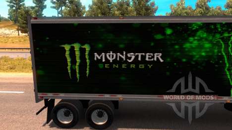 Monster Energy Trailer für American Truck Simulator