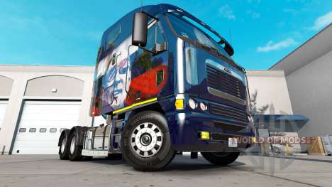 Haut Putin auf dem LKW Freightliner Argosy für American Truck Simulator