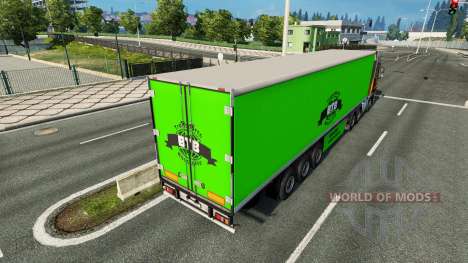 BTB de la peau sur la remorque pour Euro Truck Simulator 2