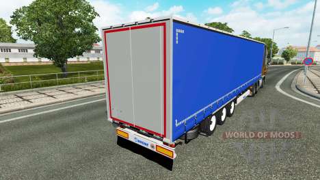 Rideau semi-remorque pour Euro Truck Simulator 2