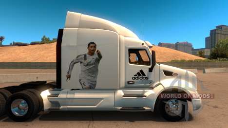 Peterbilt 579 Real Madrid Skin pour American Truck Simulator