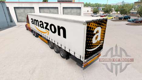 La peau Amazon sur la remorque pour American Truck Simulator
