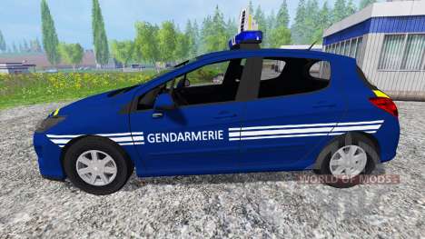 Peugeot 308 Gendarmerie pour Farming Simulator 2015