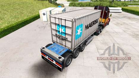 Semi-navire porte-conteneurs Maersk pour American Truck Simulator
