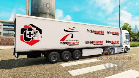 La peau Intermarché sur tracteur HOMME pour Euro Truck Simulator 2