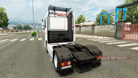La peau Intermarché sur le tracteur Mercedes-Ben pour Euro Truck Simulator 2