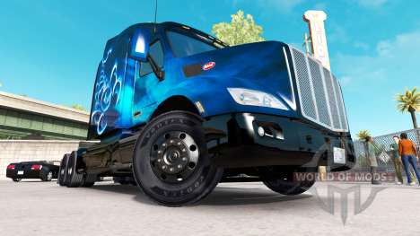 Scorpio Blue skin für den truck Peterbilt für American Truck Simulator