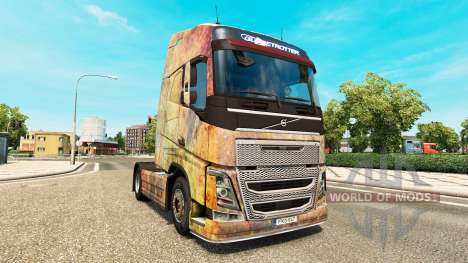 La peau sur la Nébuleuse Grunge Volvo trucks pour Euro Truck Simulator 2