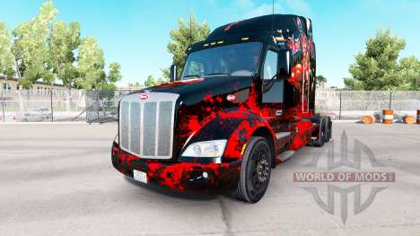 Deadpool skin für den truck Peterbilt für American Truck Simulator