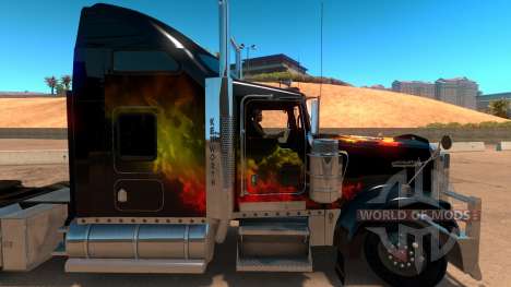 Kenworth W900 Guns and Roses Skin für American Truck Simulator