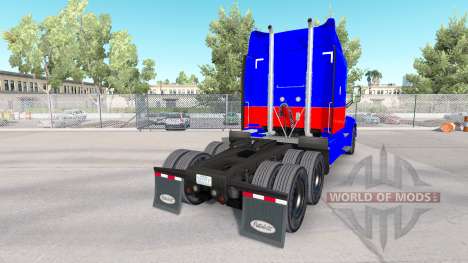 Le rouge et le bleu de la peau pour le camion Pe pour American Truck Simulator