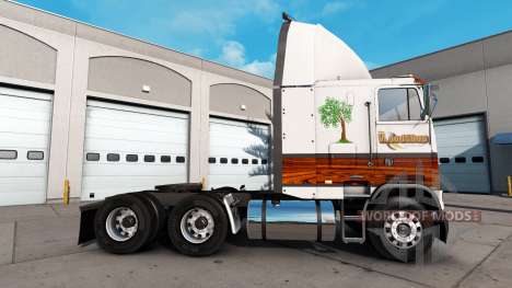 Haut Holz-Shop für eine Zugmaschine Freightliner für American Truck Simulator