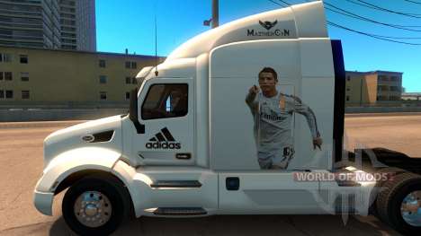 Peterbilt 579 Real Madrid Skin für American Truck Simulator