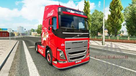 Skin Coca-Cola, Volvo, traktor für Euro Truck Simulator 2
