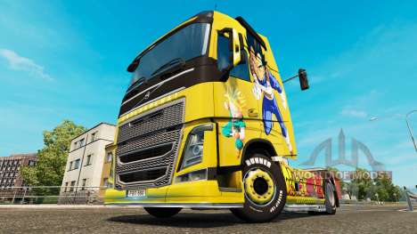 Peau de Dragon Ball Z pour Volvo trucks pour Euro Truck Simulator 2