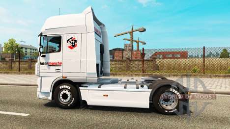 Intermarché de la peau pour DAF camion pour Euro Truck Simulator 2