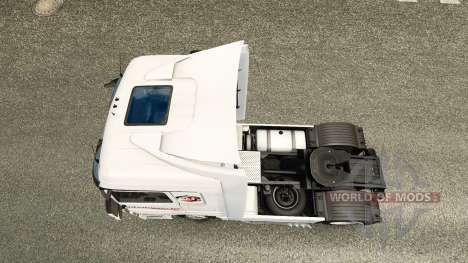 La peau Intermarché sur le tracteur Mercedes-Ben pour Euro Truck Simulator 2