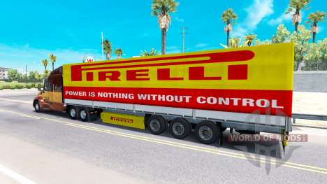 Pirelli de la peau pour une remorque pour American Truck Simulator