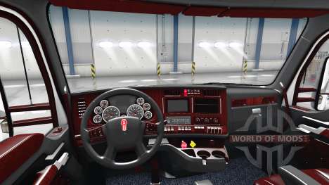 Die Deluxe black interior Kenworth T680 für American Truck Simulator