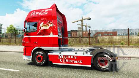La peau de Coca-Cola sur le camion DAF pour Euro Truck Simulator 2