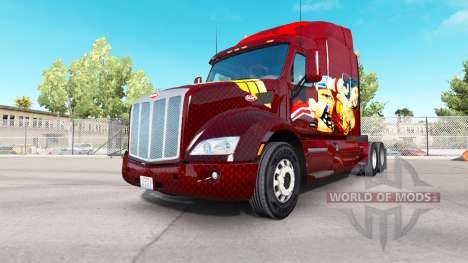 Wonder Woman de la peau pour le camion Peterbilt pour American Truck Simulator