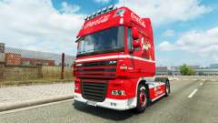 Haut Coca-Cola auf den LKW, DAF für Euro Truck Simulator 2
