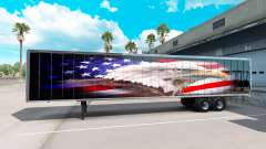 Haut amerikanischen Adler auf der Rückseite eine semi für American Truck Simulator