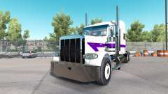 Haut, Weiß und Lila für den truck-Peterbilt 389 für American Truck Simulator