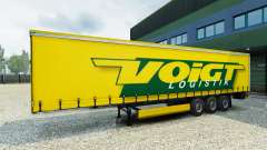 Voigt Logistique skin v1.2 on the trailer pour Euro Truck Simulator 2