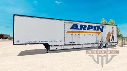 Die semi-trailer Umzugswagen RD für American Truck Simulator