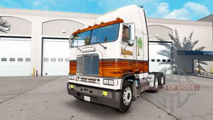 Peau en Bois de la Boutique d'un tracteur Freightliner FLAG pour American Truck Simulator