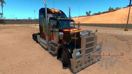 Kenworth W900 Guns and Roses Skin pour American Truck Simulator
