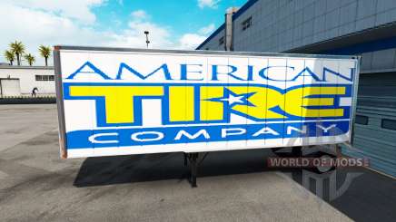 Haut amerikanischen Reifen auf dem Anhänger für American Truck Simulator