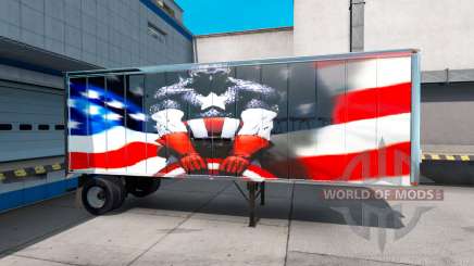 La peau du Super Héros sur la semi-remorque pour American Truck Simulator
