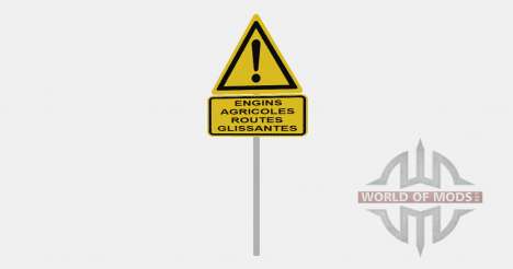 Warning Traffic Signs v1.1 pour Farming Simulator 2015