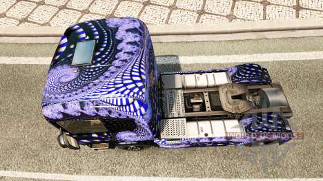 Bleu Échelle de la peau pour Scania camion pour Euro Truck Simulator 2