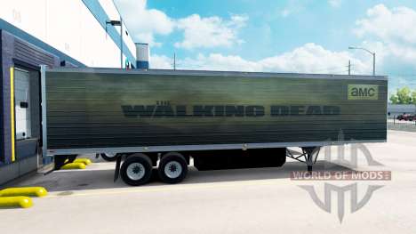 La peau Walking Dead sur la remorque pour American Truck Simulator