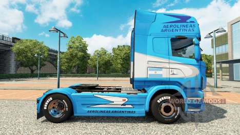 Aerolineas Argentinas peau pour Scania camion pour Euro Truck Simulator 2