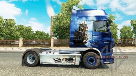 Das Blaue Meer Piraten skin für DAF-LKW für Euro Truck Simulator 2