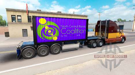Semi-Remorque Nord De La Floride Centrale De La  pour American Truck Simulator