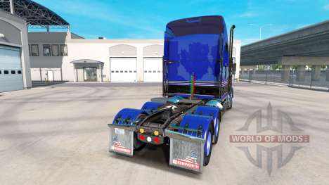 Peau Bleu-noir sur le camion Kenworth T800 pour American Truck Simulator