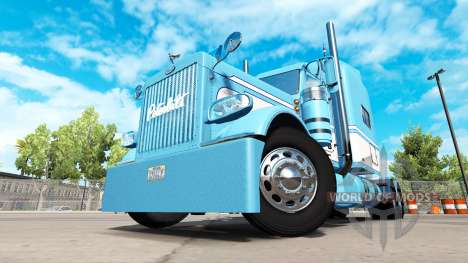 Haut-Light Blue-White für die truck-Peterbilt 38 für American Truck Simulator