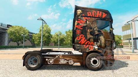 La peau de Sons of Anarchy sur tracteur Scania R pour Euro Truck Simulator 2