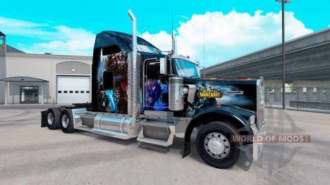 La peau de World of Warcraft sur le camion Kenwo pour American Truck Simulator