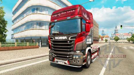 La peau du Roi de la Route sur le tracteur Scani pour Euro Truck Simulator 2