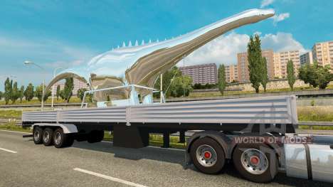 Remorque Statue de Dinosaure pour Euro Truck Simulator 2