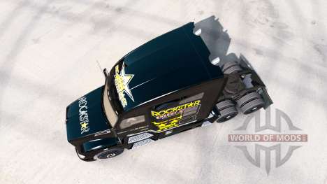 Rockstar Energy skin für den DAF-Zugmaschine für American Truck Simulator