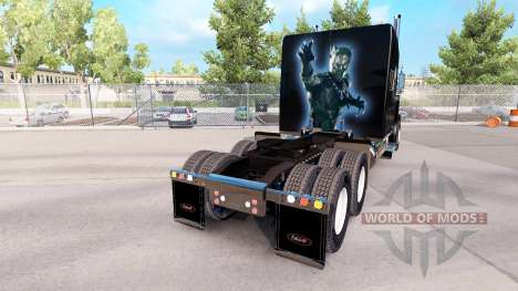 Black-Panther-skin für den truck-Peterbilt 389 für American Truck Simulator
