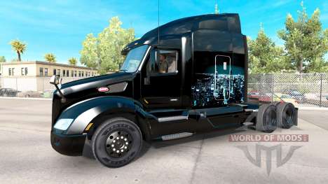 Haut Eisen auf Skyline truck Peterbilt für American Truck Simulator